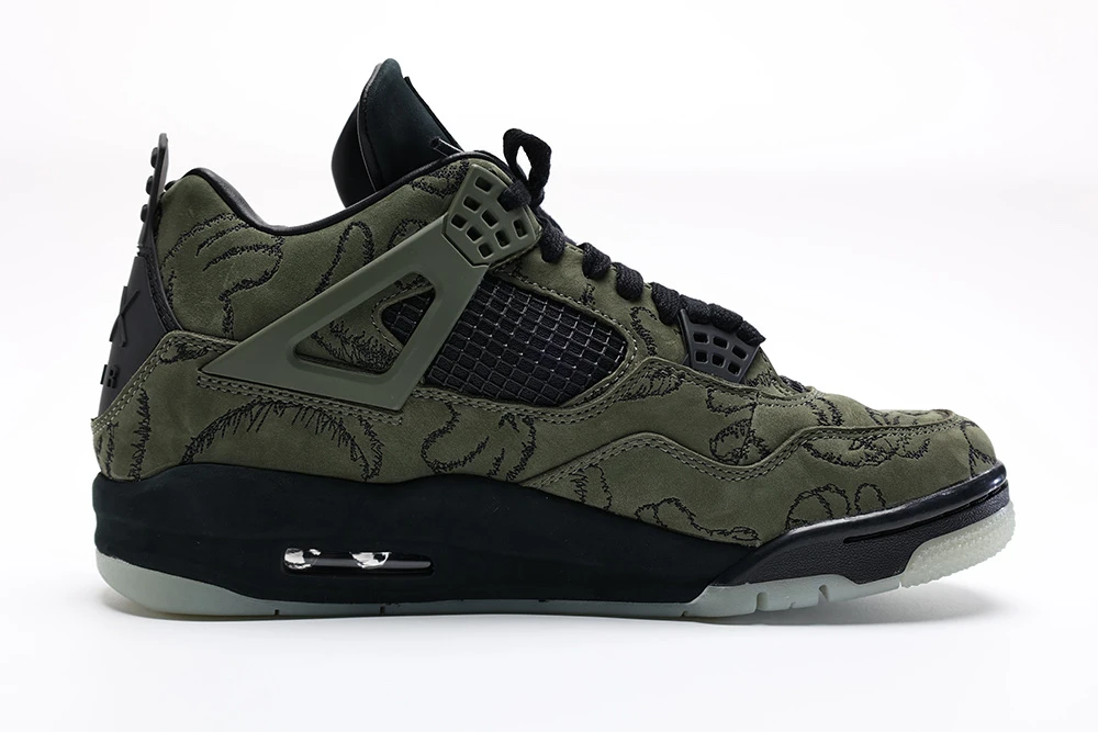 Best KAWS x Air Jordan 4 Retro Olive Black Replica