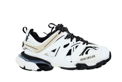 BALENCIAGA TRACK LED SNEAKER WHITE BLACK REPS - etkick uk