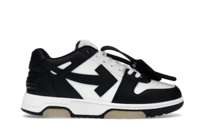 OFF-WHITE Out Of Office OOO Low Tops White Black White REPS - etkick uk