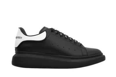 ALEXANDER MCQUEEN SHOW LEATHER PLATFORM TRAINERS – BLACK REPS - etkick uk