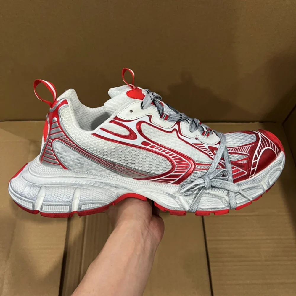 Balenciaga 3XL White Red Sneakers REPS - etkick uk