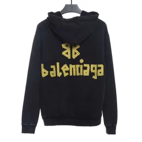 Balenciaga Destruction Double B Tape Letters Hoodie Reps