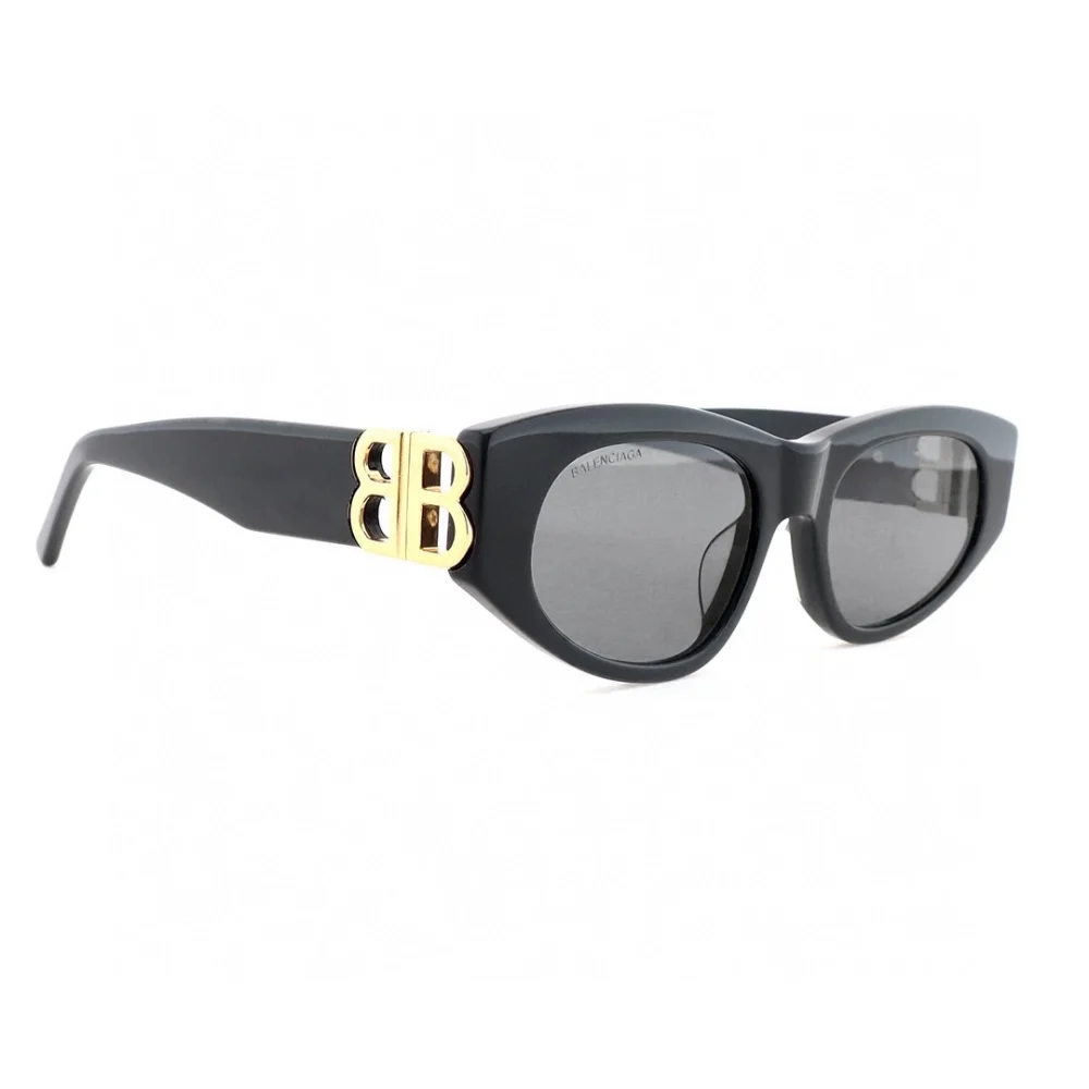 Gold cat-eye double B sunglasses - etkick uk