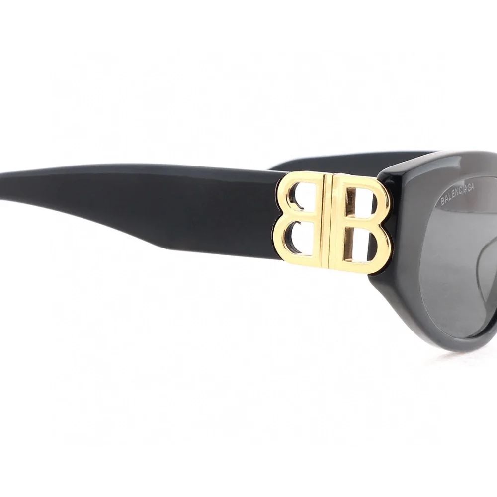 Gold cat-eye double B sunglasses - etkick uk