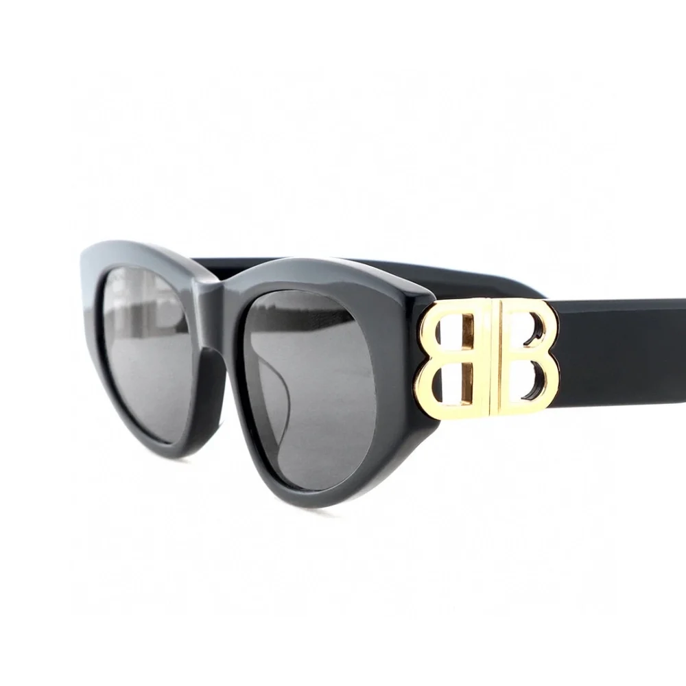 Gold cat-eye double B sunglasses - etkick uk