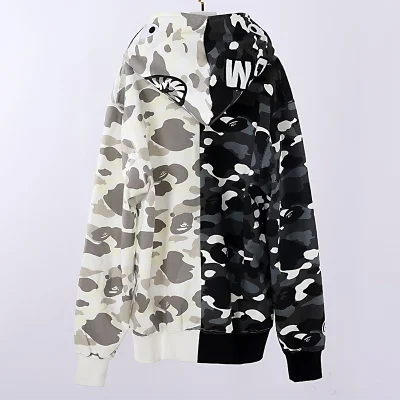 BAPE City Camo Half Shark Full Zip Hoodie Reps - etkick uk