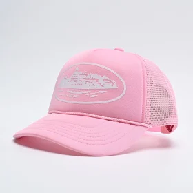 Corteiz Alcatraz Trucker Hat Pink Top Version REPS