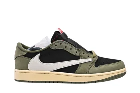 TOP Travis Scott x Jordan 1 Low OG 'Black Olive' REPLICA