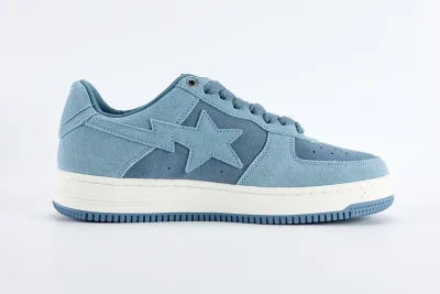 A Bathing Ape Bape Sta Blue Suede Reps - etkick uk