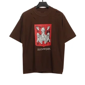 Balenciaga Anti-car Holes And Cracks T-shirt Reps