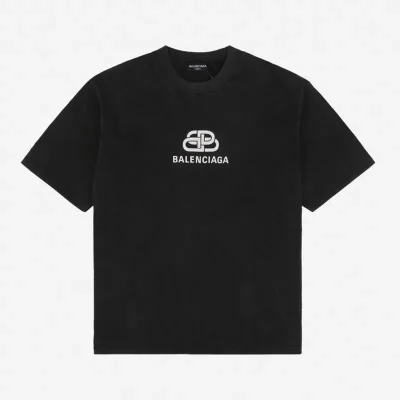 Balenciaga Double B-Lock Print T-Shirt Reps - etkick uk