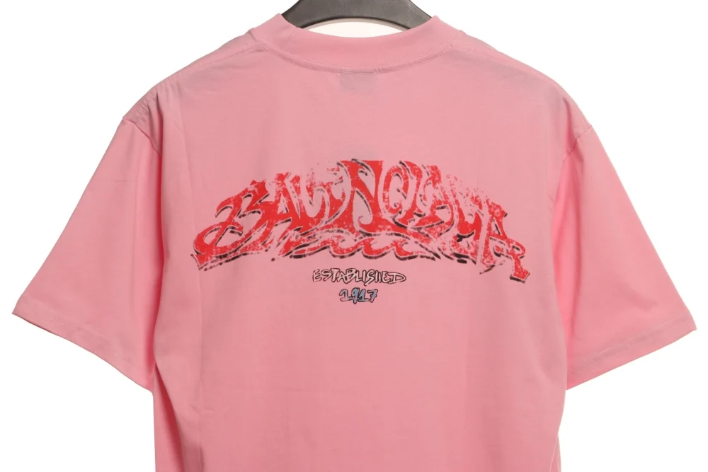 Balenciaga Graffiti mit Offshore-Alphabet T-Shirt Reps - etkick uk