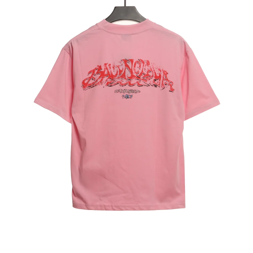 Balenciaga Graffiti mit Offshore-Alphabet T-Shirt Reps - etkick uk