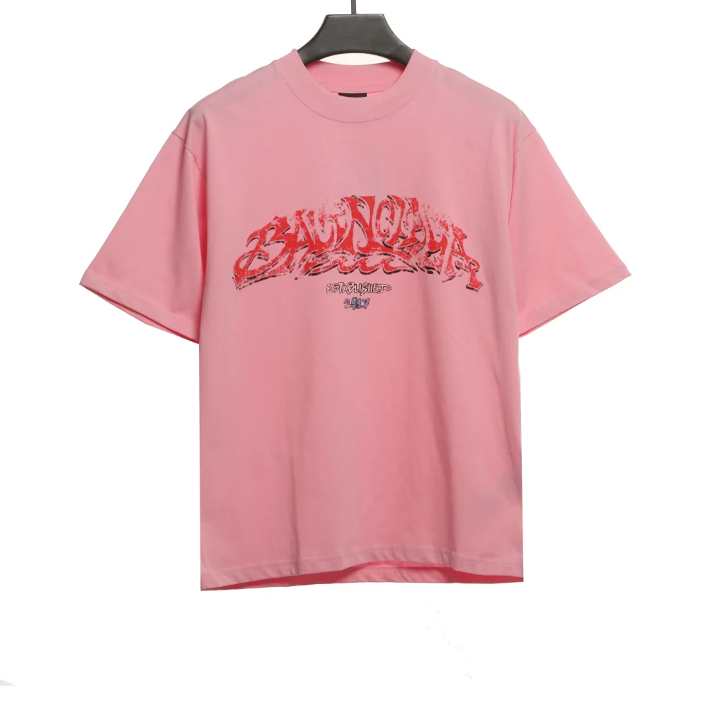 Balenciaga Graffiti mit Offshore-Alphabet T-Shirt Reps - etkick uk