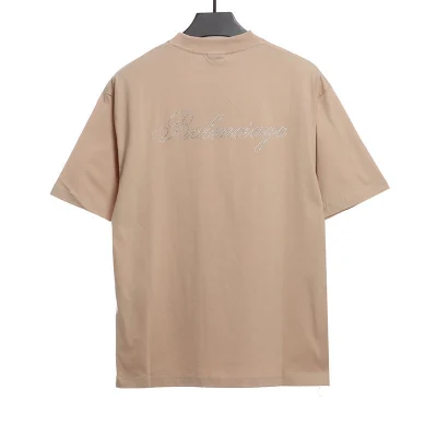 Balenciaga Hot Diamond Logo-T-Shirt Reps - etkick uk