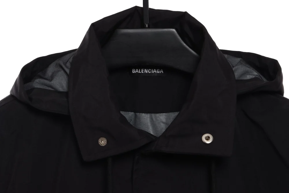 Balenciaga jacket with stand -up collar and letter pattern Reps - etkick uk