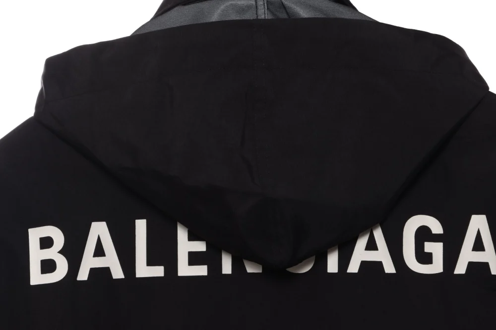 Balenciaga jacket with stand -up collar and letter pattern Reps - etkick uk