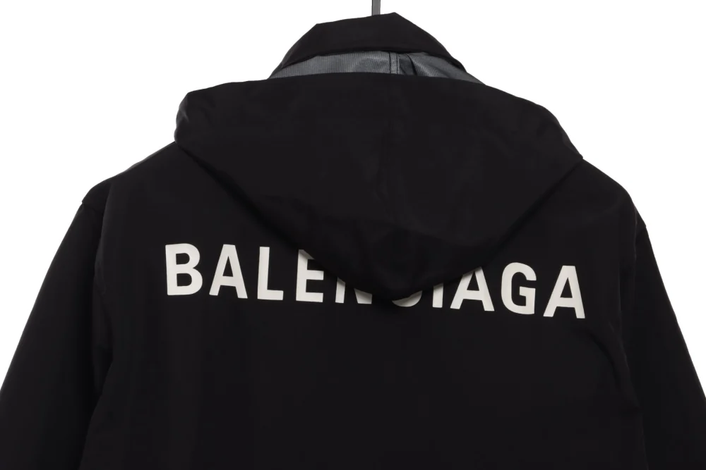 Balenciaga jacket with stand -up collar and letter pattern Reps - etkick uk