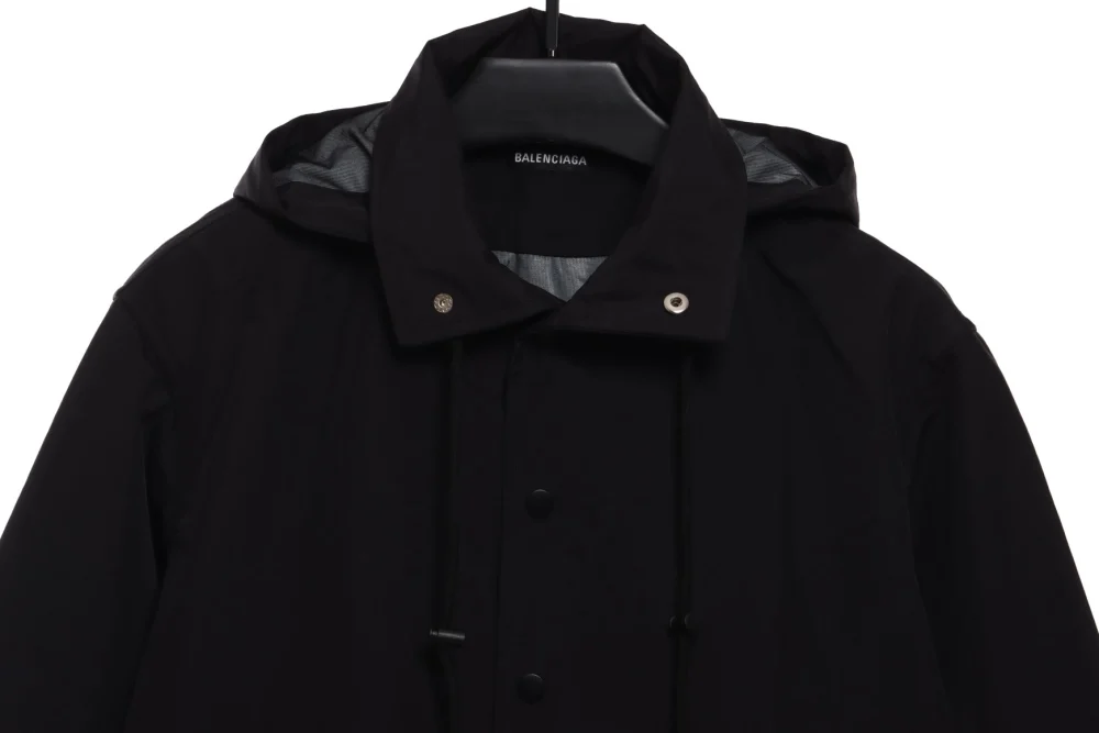 Balenciaga jacket with stand -up collar and letter pattern Reps - etkick uk