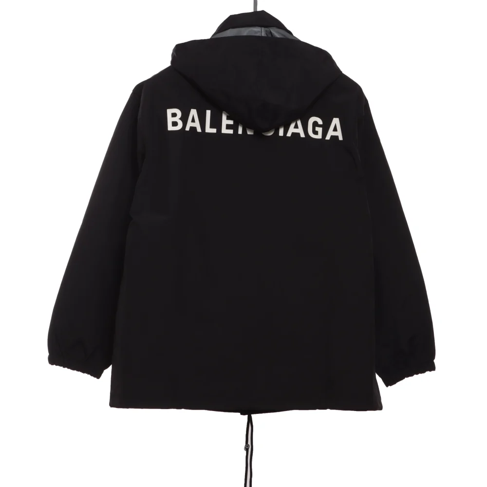 Balenciaga jacket with stand -up collar and letter pattern Reps - etkick uk