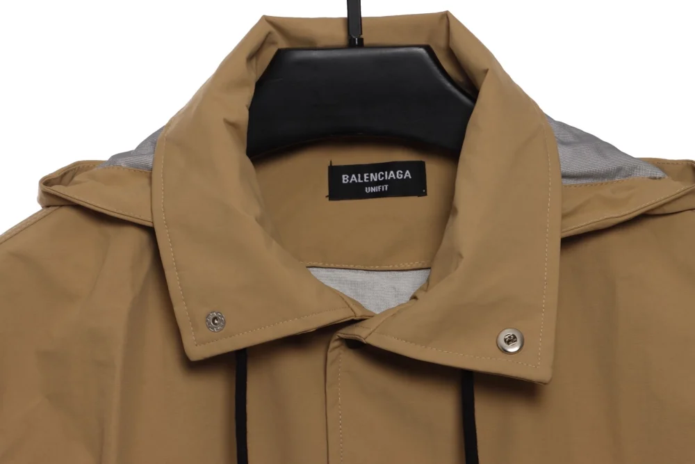 Balenciaga jacket with stand -up collar and letter pattern Reps - etkick uk