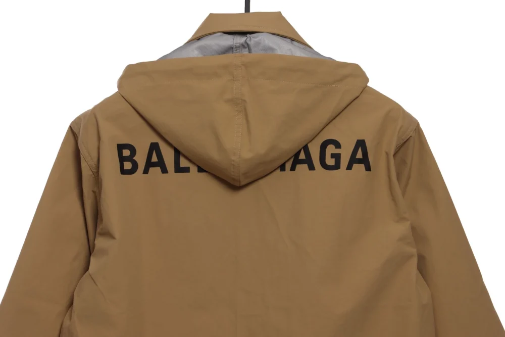 Balenciaga jacket with stand -up collar and letter pattern Reps - etkick uk