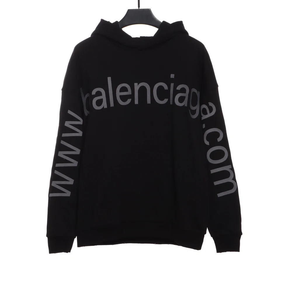 Balenciaga hoodie with logo print reps - etkick uk