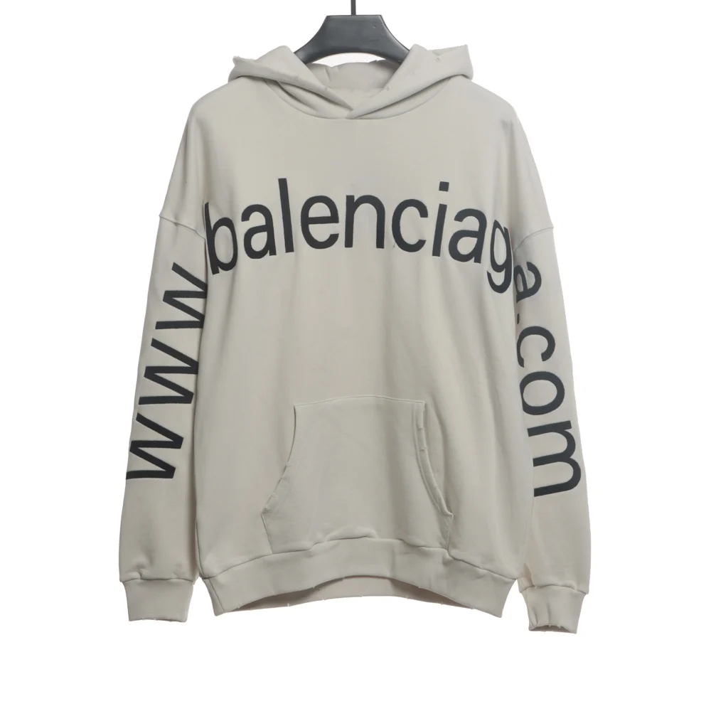 Balenciaga hoodie with logo print reps - etkick uk