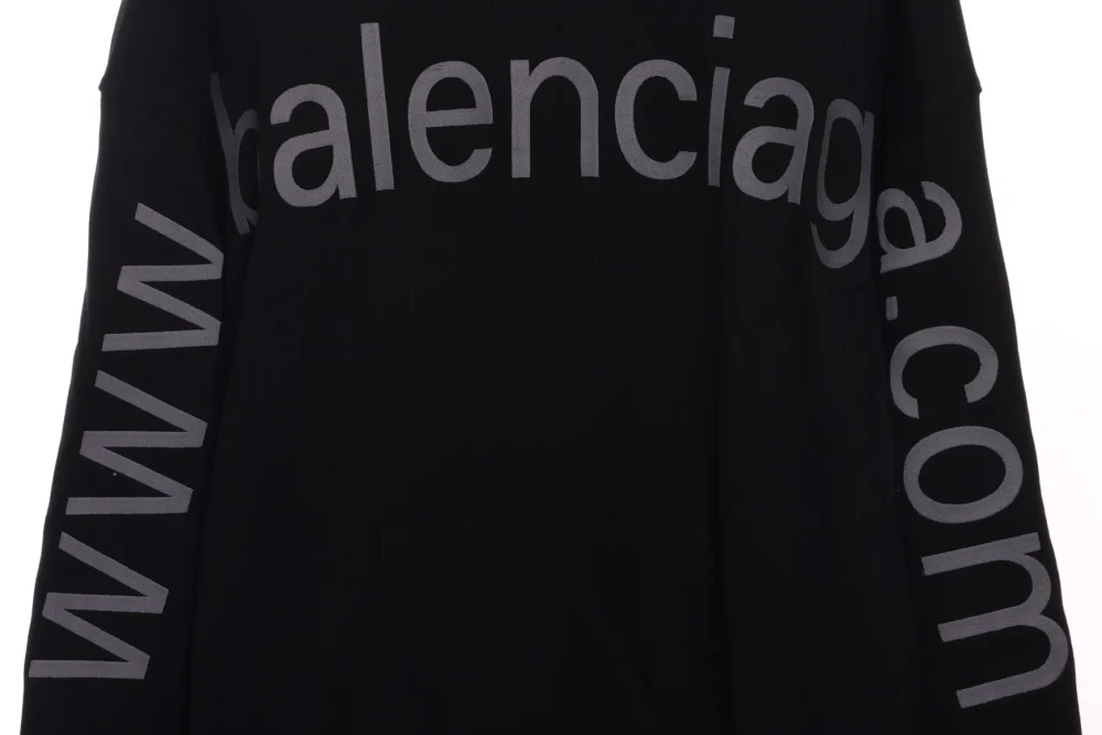 Balenciaga hoodie with logo print reps - etkick uk