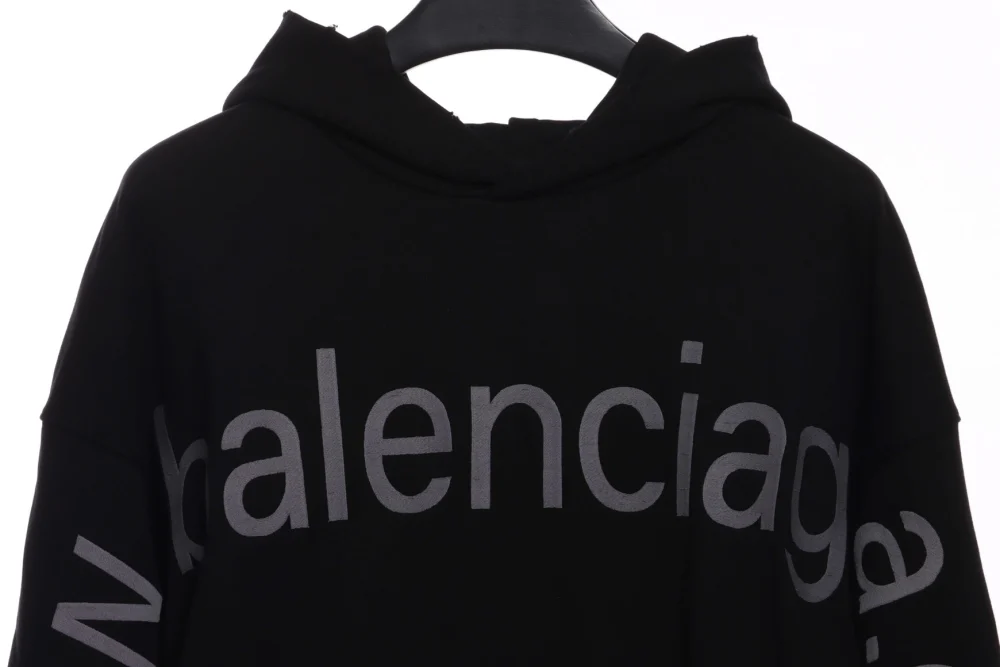 Balenciaga hoodie with logo print reps - etkick uk