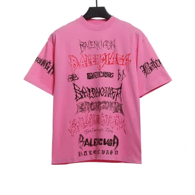 Balenciaga limited T-shirt with graffiti lettering reps - etkick uk