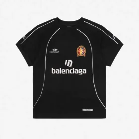 Balenciaga Parisian Soccer Team Print T-Shirt Reps