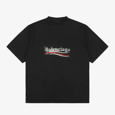 Balenciaga political stencil logo print T-shirt reps - etkick uk