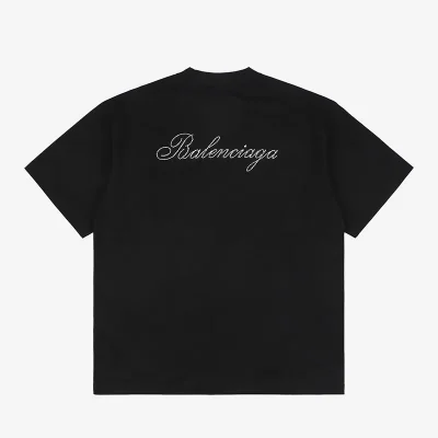 Balenciaga Strass-Logo T-Shirt Reps - etkick uk