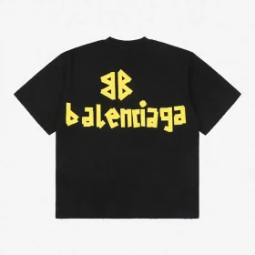 Balenciaga T-Shirt Representative With A Yellow Band Reps