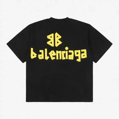 Balenciaga T-Shirt Representative With A Yellow Band Reps - etkick uk