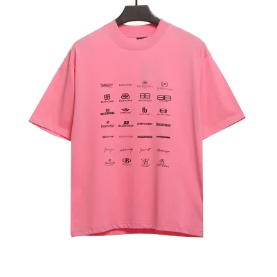 Balenciaga full of classic logos T-shirt reps - etkick uk