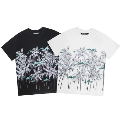 Palm Angels Aalm-Baum-Druck T-Shirt Reps - etkick uk