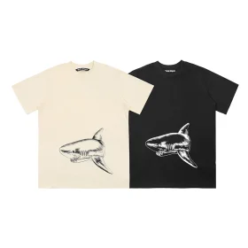 Palm Angels classic T-shirt with Broken Shark Reps