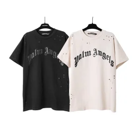 Palm Angels T-Shirt mit Glitzerlogo Reps