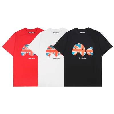 Palm Angels Union Jack Bear-Aufdruck T-Shirt Reps - etkick uk