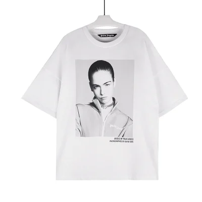 Palm Angel’s white graphic T-shirt Reps - etkick uk