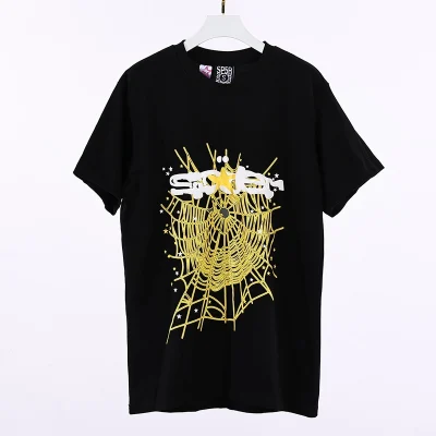 Sp5der Yellow Spider Web T-Shirt Reps - etkick uk