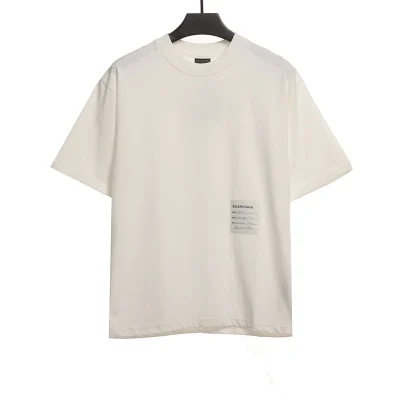 Balenciaga signature sticker on hem T-shirt Reps - etkick uk