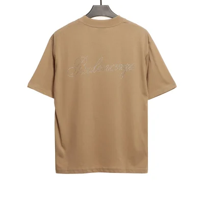 Balenciaga Strass-Logo auf der Rückseite T-shirt Reps - etkick uk