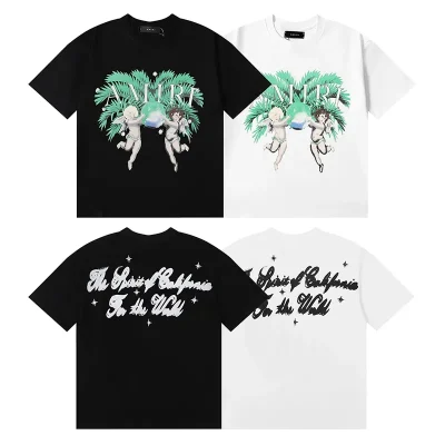 AMIRI Airbrush Cherub Print T-Shirt - etkick reps