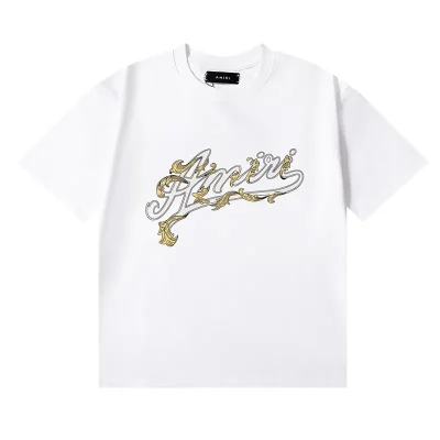 AMIRI Slanted Logo Print T-Shirt - etkick reps