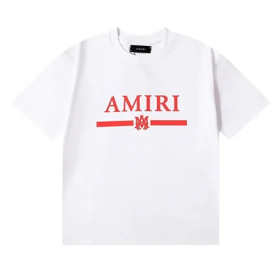 AMIRI Striped Logo Print T-Shirt - etkick reps