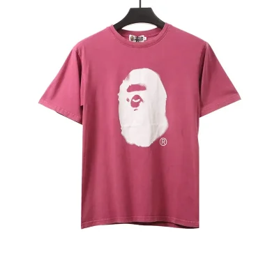 BAPE Dyed Monkey Head Print T-Shirt - etkick reps