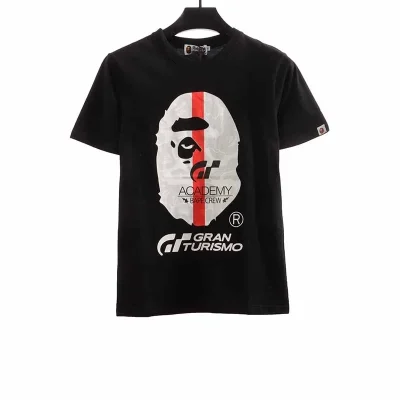 BAPE X Gran Turismo Monkey Head T-Shirt - etkick reps